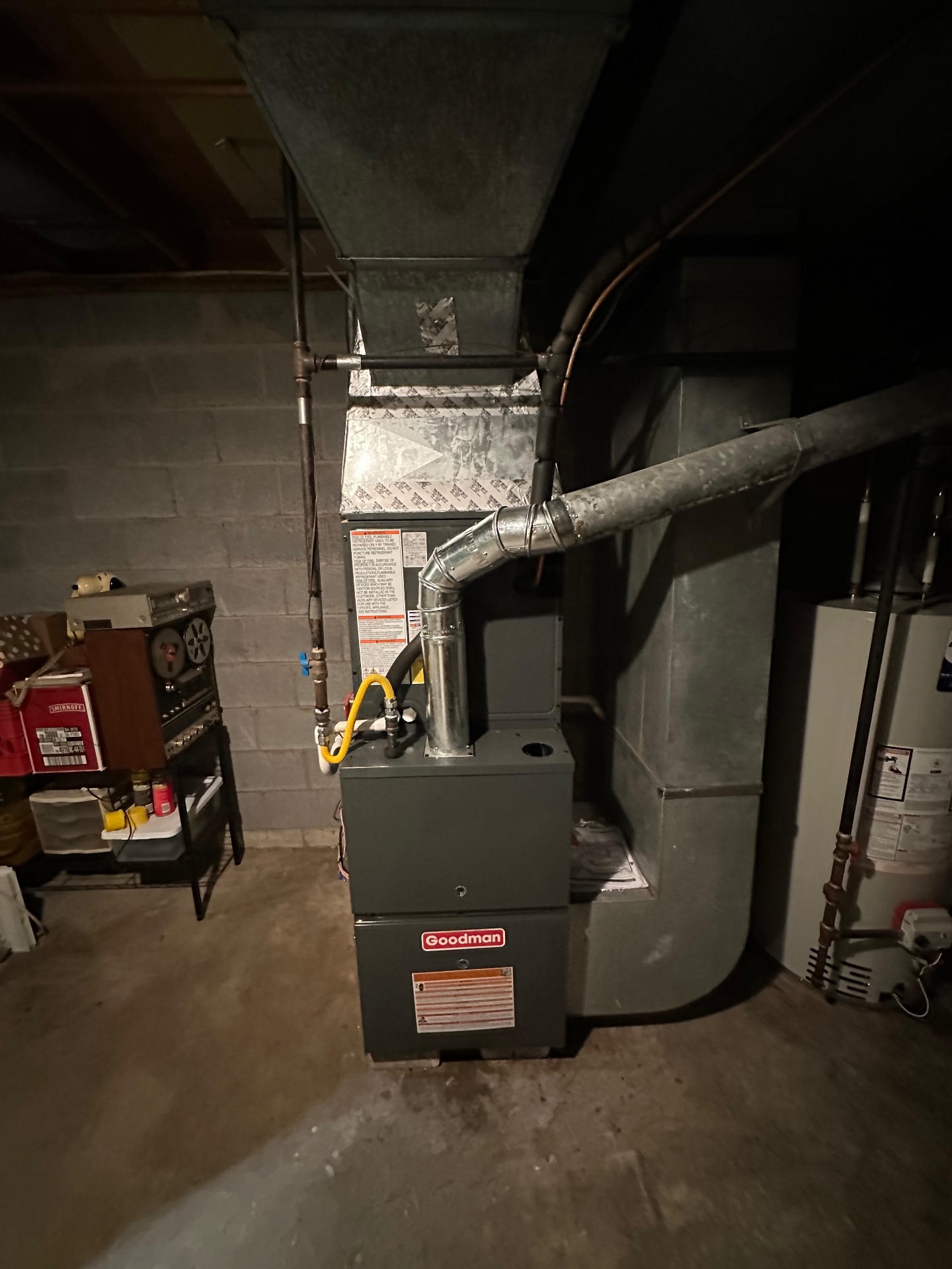 Goodman gas furnace installation