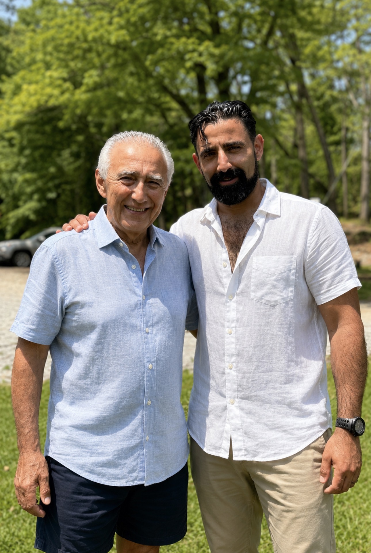 Vince with his father — the family behind Noble Service Heating & Cooling