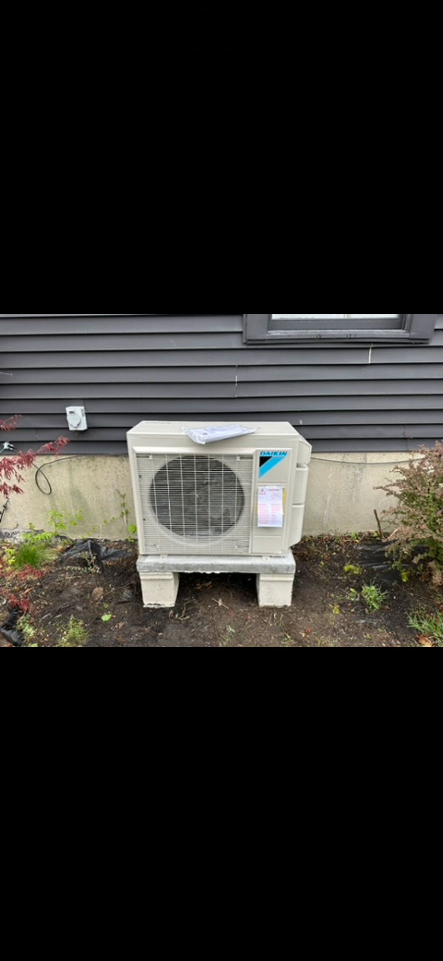 Daikin mini split condenser installed by Noble